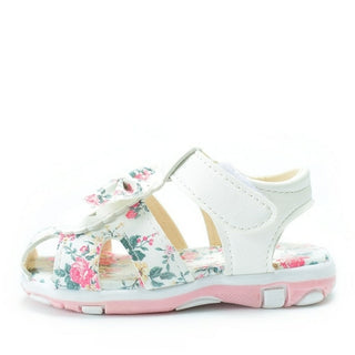 Buy white1 2021 New Summer Children Shoes Leather Toddler Girls Sandals Flower