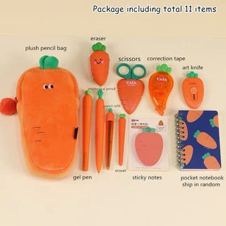 Buy carrot-series-set-b Creative Carrot Series Silicone Soft Pencil Case