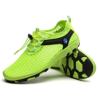 Buy neon-green Mesh Breathable Beach Sea Water Shoes