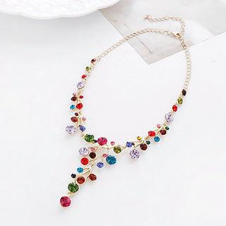 2022 Creative Personality Necklace Multicolor Austrian Element Crystal