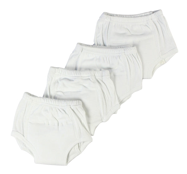 Bambini White Training Pants 4-Pack