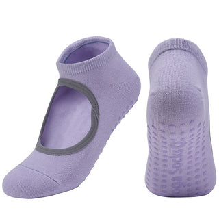 Buy 1-pair11 Hot Breathable Anti-Friction Women Yoga Socks Silicone Non Slip