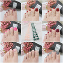 24Pc Soft Pure color oval Frosted Artificial Fake Nail Art Tip Fashion