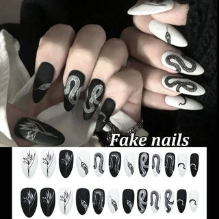 Buy 1 Fake Nails With Glue Full Coverage
