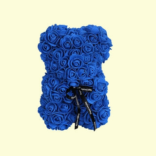 Buy dk-blue-25cm-no-box 25cm Rose Teddy Bear