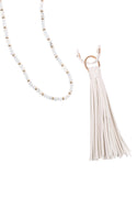 Hdn3121 - Leather Tassel Necklace