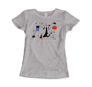 Buy silver Joan Miro El Sol (The Sun) 1949 Artwork T-Shirt