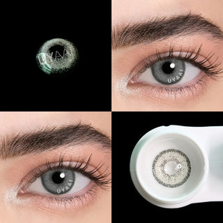 Buy beige 2Pcs/pair Gray Series Color Contact Lenses Natural  Cosmetic Eye