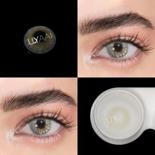 Buy dark-coffee 2Pcs/pair Gray Series Color Contact Lenses Natural  Cosmetic Eye