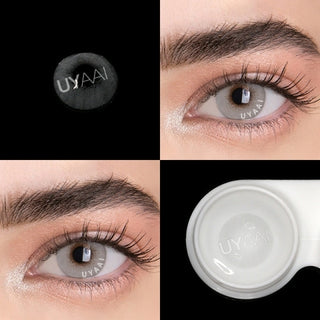 Buy light-gray 2Pcs/pair Gray Series Color Contact Lenses Natural  Cosmetic Eye