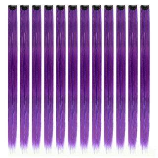 Buy 5 10Pack Sparkle Tinsel Clip on in Hair Extensions