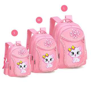 3 Pieces Pink Cat Children Backpack