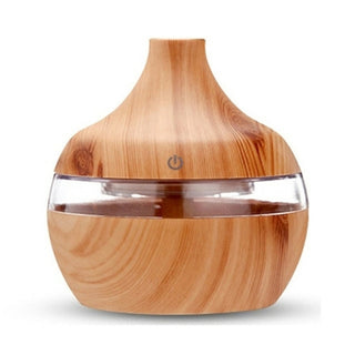 Buy b 300ml Aromatherapy Essential Aroma Oil Diffuser Humidifier Wood Grain