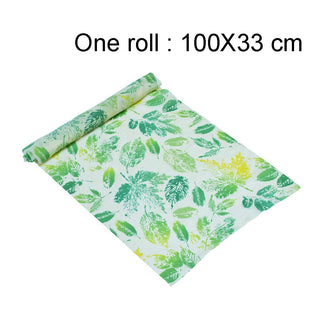 Buy 1-roll-leaf Beeswax Food Wrap Reusable Eco-Friendly Food Cover Sustainable Seal Tree Resin Plant Oils Storage Snack Wraps