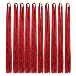 Buy p12-613 10Pack Sparkle Tinsel Clip on in Hair Extensions