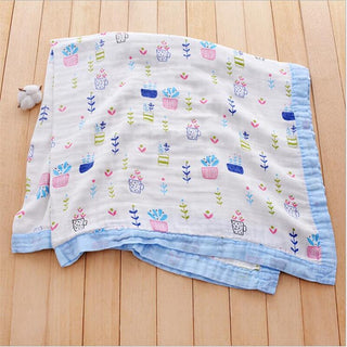 Buy as-picture16 110x120cm 4 and 6 Layers Muslin Bamboo Cotton Newborn Baby Receiving Blanket Swaddling Kids Children Baby Sleeping Blanket