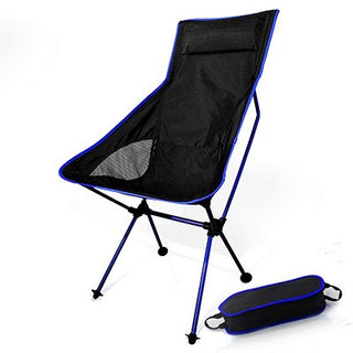 Buy blue-big-size Outdoor Ultralight Folding Moon Chairs