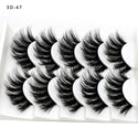 3D Mink False Eyelashes Wispy 5 Pair Beauty Natural False Long Thick
