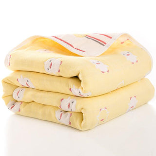 Buy yellow-chick Six-Layer Gauze Bath Towel for Children Baby Blankets(size 80*80)