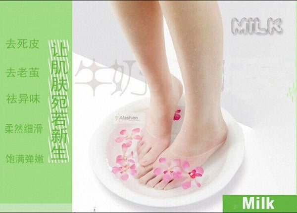 4 bag milk foot mask feet care spa baby peeling remove dead skin