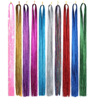 Buy bug 10Pack Sparkle Tinsel Clip on in Hair Extensions