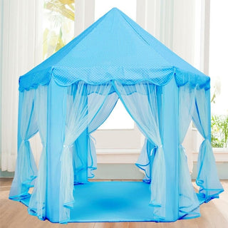 Buy blue Portable Princess Castle Cute Playhouse Children Kids tent