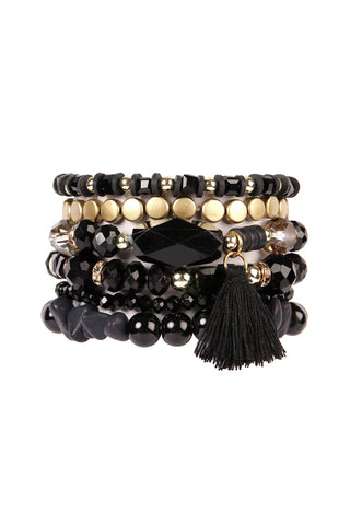 Boho Tassel Charm Bracelet