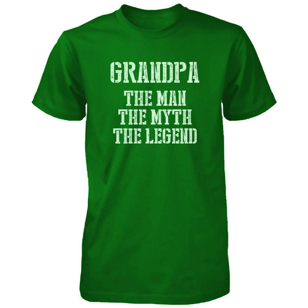 Grandpa Man Myth Legend Green T-Shirts