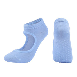 Buy 1-pair16 Hot Breathable Anti-Friction Women Yoga Socks Silicone Non Slip