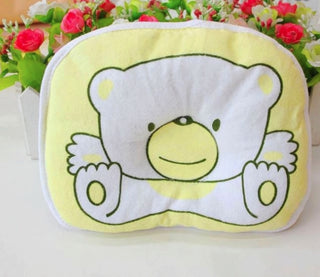 Buy yellow-bear Newborn Infant Anti Roll Pillow Flat Head Neck Prevent Infant Support