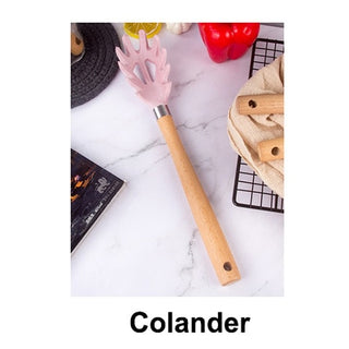Buy colander ATUCOHO Food Grade Silicone Kitchenware Set