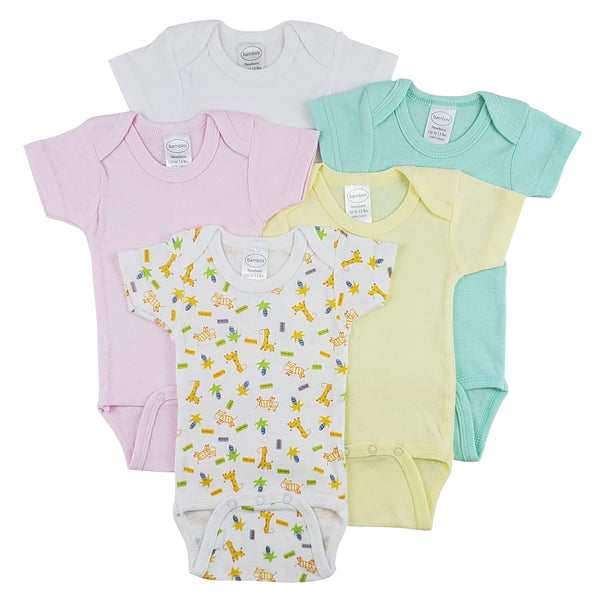 Bambini Short Sleeve One Piece 5 Pack