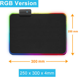 Buy rgb-250-x-300-x-4-mm RGB Gaming Mouse Pad