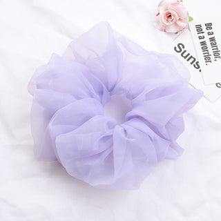 Buy purple Big Size Organza Hair Scrunchies