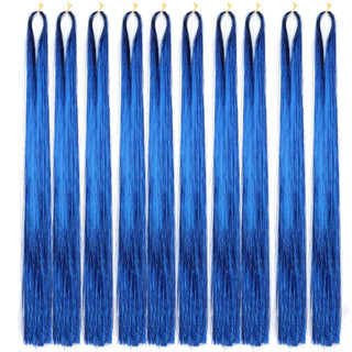 Buy p18-22 10Pack Sparkle Tinsel Clip on in Hair Extensions