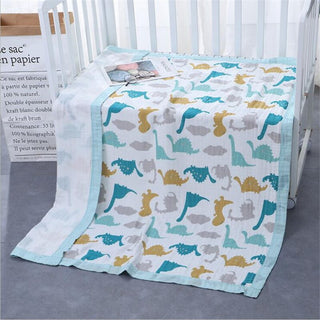 Buy as-picture20 110x120cm 4 and 6 Layers Muslin Bamboo Cotton Newborn Baby Receiving Blanket Swaddling Kids Children Baby Sleeping Blanket