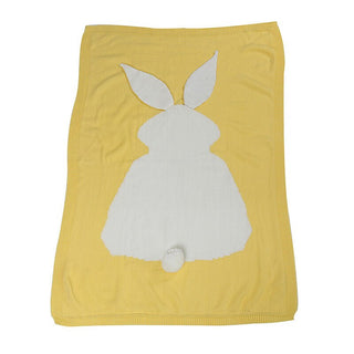 Buy yellow 1pc Baby Blankets Swaddle Baby Wrap Knitted Blanket for Kid Rabbit Cartoon Plaid Infant Toddler Bedding Swaddling Let&#39;s Make