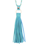 Leather Tassel Necklace