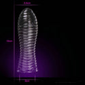Extensions Condom Penis Sleeve Male Enlargement Men Delay Spray Clit Massager Cock Ring Vibrating Cover Adult Sex Toys 11.11