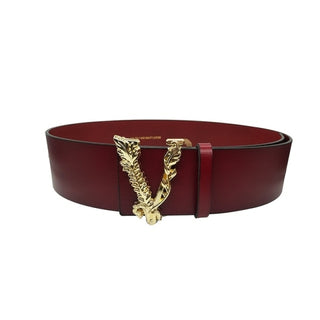 Buy coffee 7cm Top Quality Women Belt Luxury Gold V Buckle Female Genuine Leather