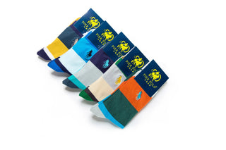 Buy 5-color-plastic-bags Fashion Colorful Men&#39;s Cotton Socks in Tube Striped