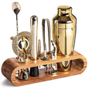 10-Piece Bar Tool Set With Stylish Bamboo Stand