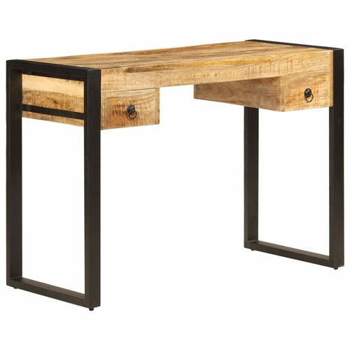 Desk with 2 Drawers 43.3"x19.7"x30.3" Solid Mango Wood