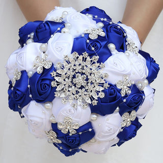 Buy 18cm-royalblue Rhinestone Bridal Bouquets