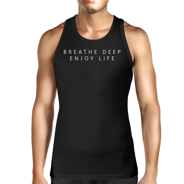 Breathe Deep Enjoy Life Unisex Tank Top Yogi Sleeveless Shirt