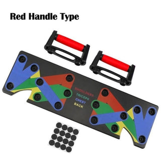 Buy red-handle 9 in 1 Push Up Rack Board Men Women Home