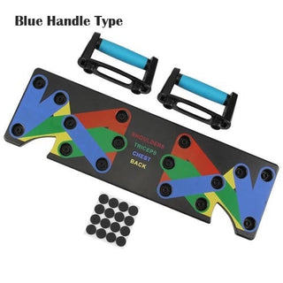 Buy blue-handle 9 in 1 Push Up Rack Board Men Women Home
