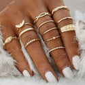 Rings Set Bohemian Ring Fashion Jewelry - Webster.direct