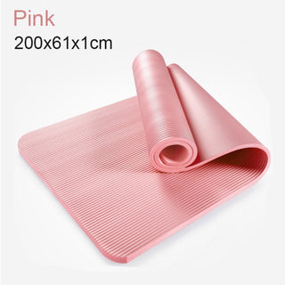 Buy 2pcs-200x61x1cm1 185cm Enlarged Fitness Mat Yoga Mat Men Gym Exercise Mat Esterilla Yoga Tapete Pad Lengthen Non-Slip for Beginner With Yoga Bag