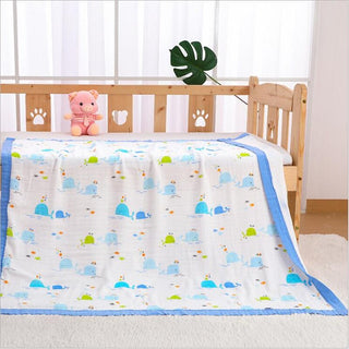 Buy as-picture9 110x120cm 4 and 6 Layers Muslin Bamboo Cotton Newborn Baby Receiving Blanket Swaddling Kids Children Baby Sleeping Blanket